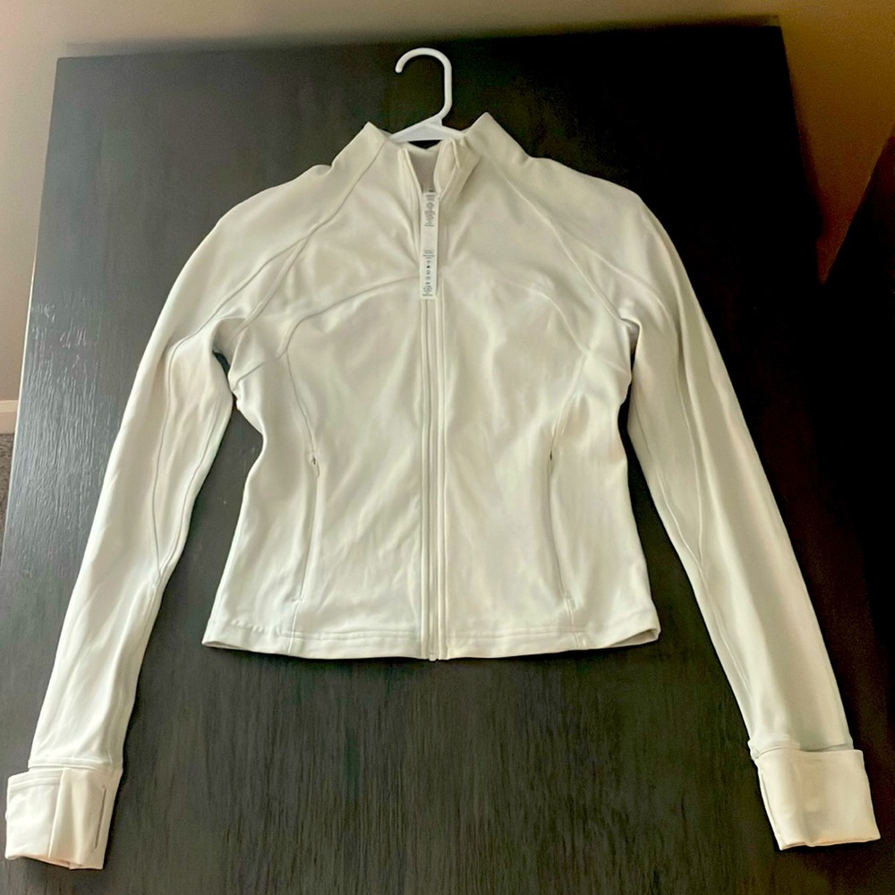 Lululemon Define Jacket Women's 8 Cream Stretch Activewear